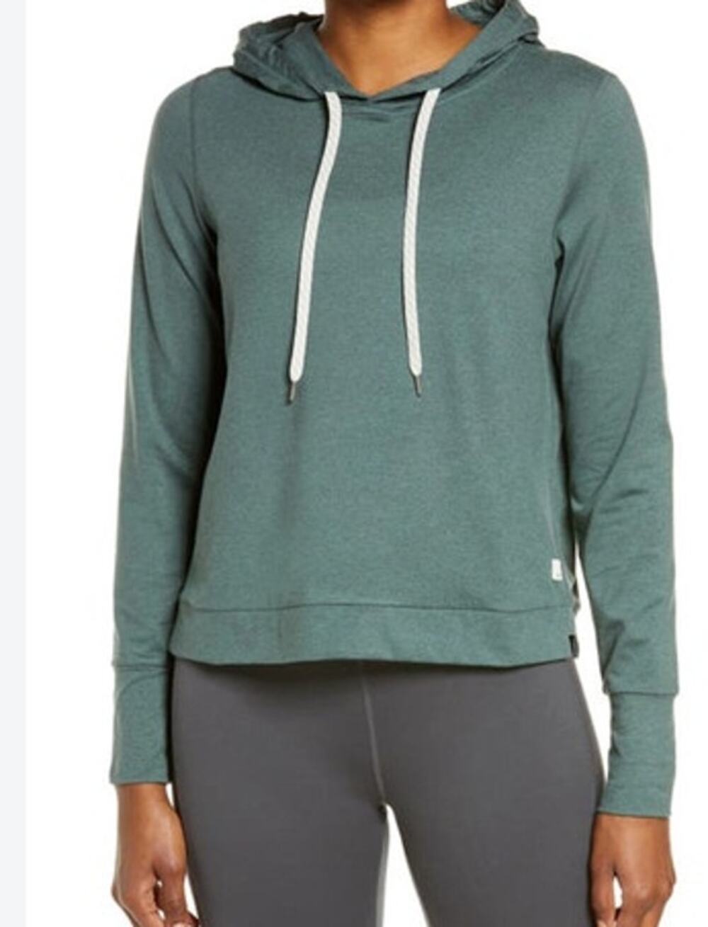 NWOT Vuori Halo Essential Hoodie In Kelp Heather Size Small